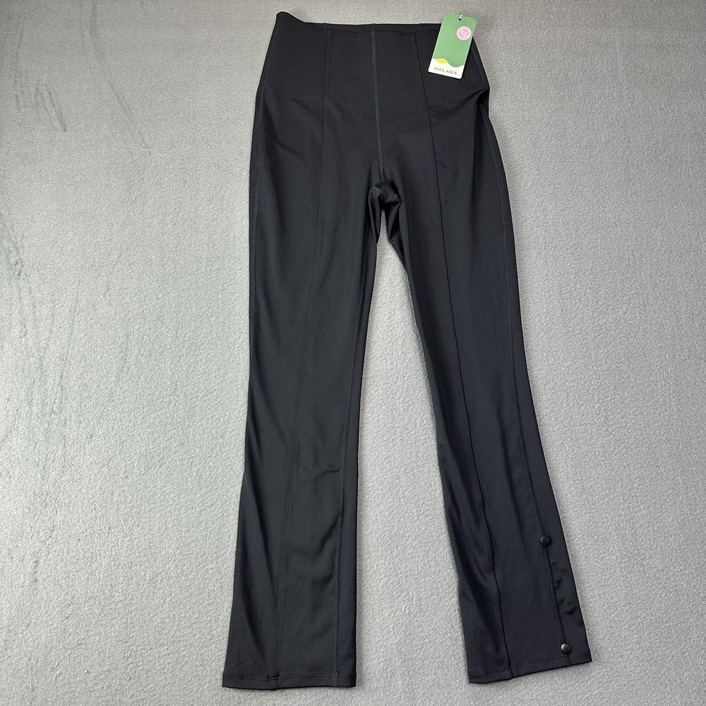 Halara Flex High Waisted Tummy Control Adjustable Hem Work 7/8 Pants Small Black